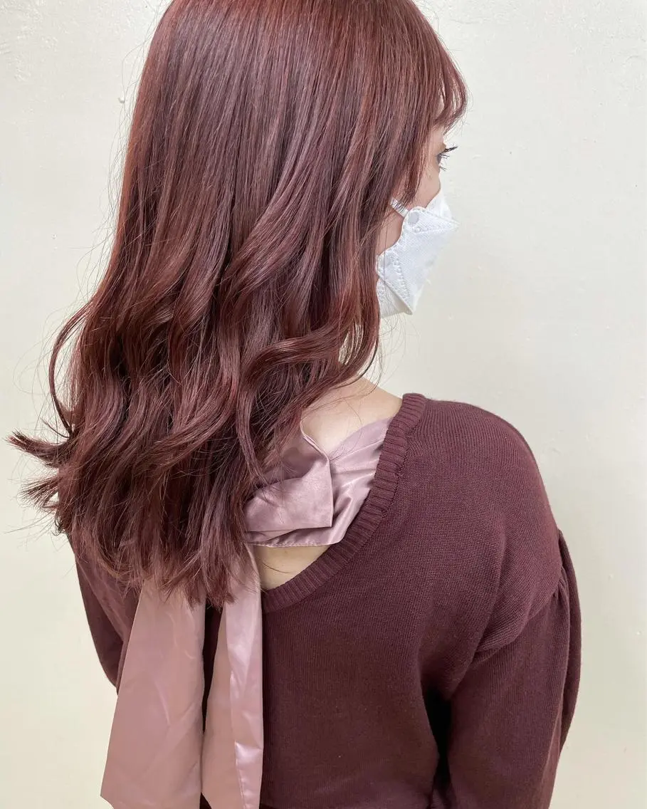 ミディアム カラー ベージュカラー ピンクカラー ピンクベージュ 🤍ベージュ×艶髪 🤍Ryuta🤍のヘアスタイル