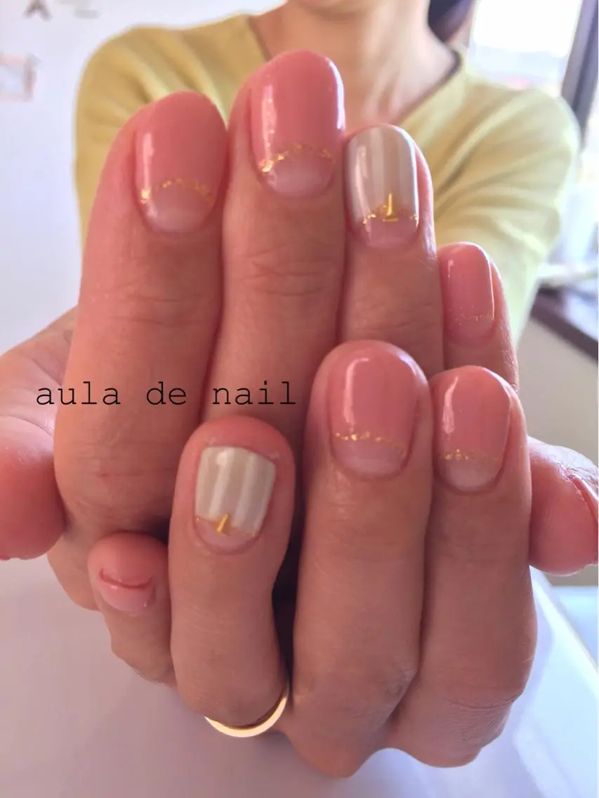 ショート ハンドネイル auladenail アウラデネイルのネイルデザイン