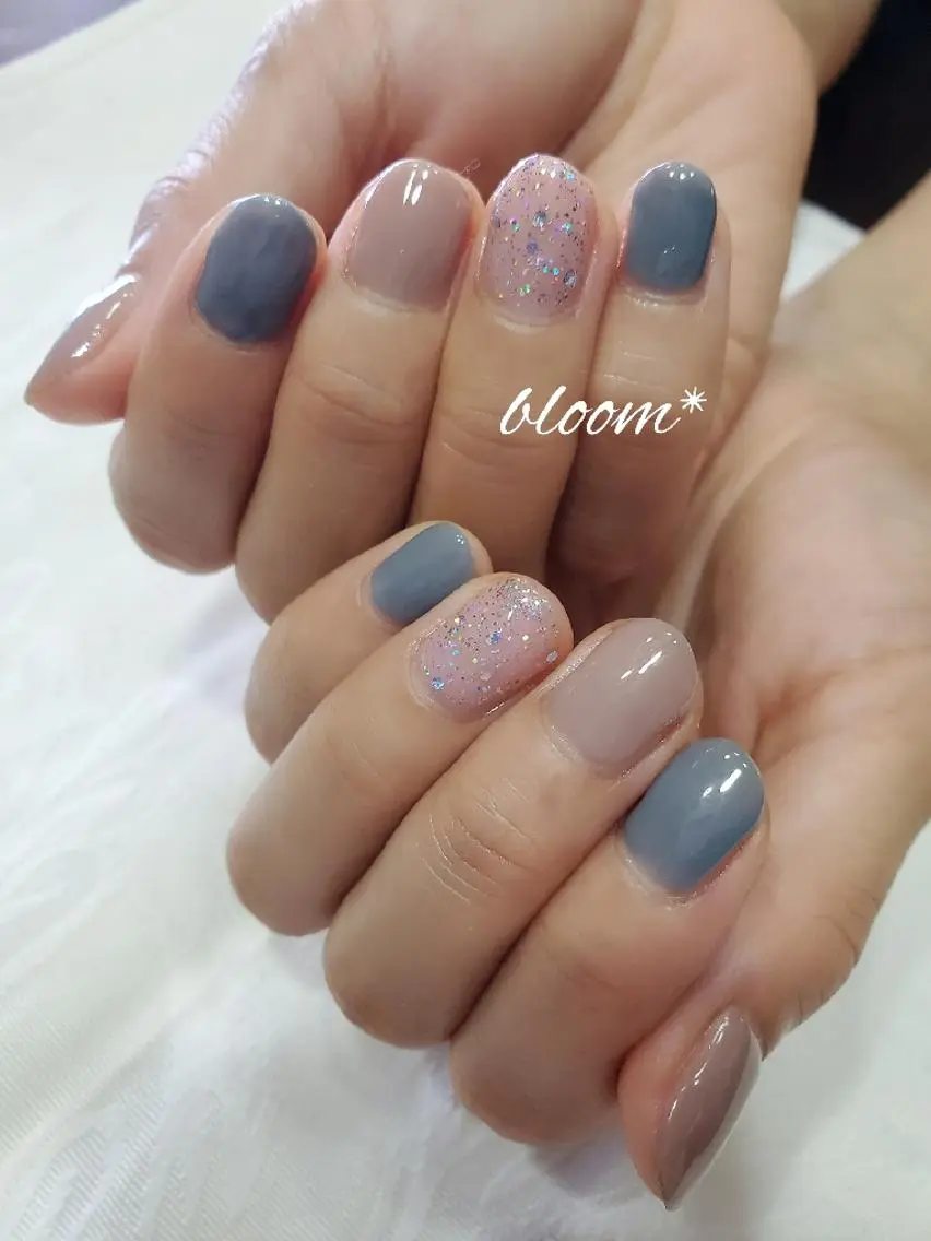 ネイル ワンカラーネイル bloom *のネイルデザイン