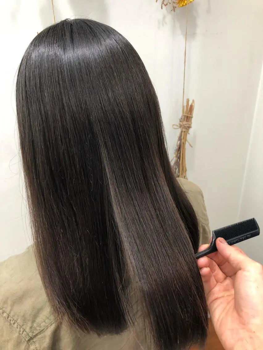 ロング 縮毛矯正 トリートメント コテ巻き風パーマ/ 髪質改善/河島恭平のヘアスタイル