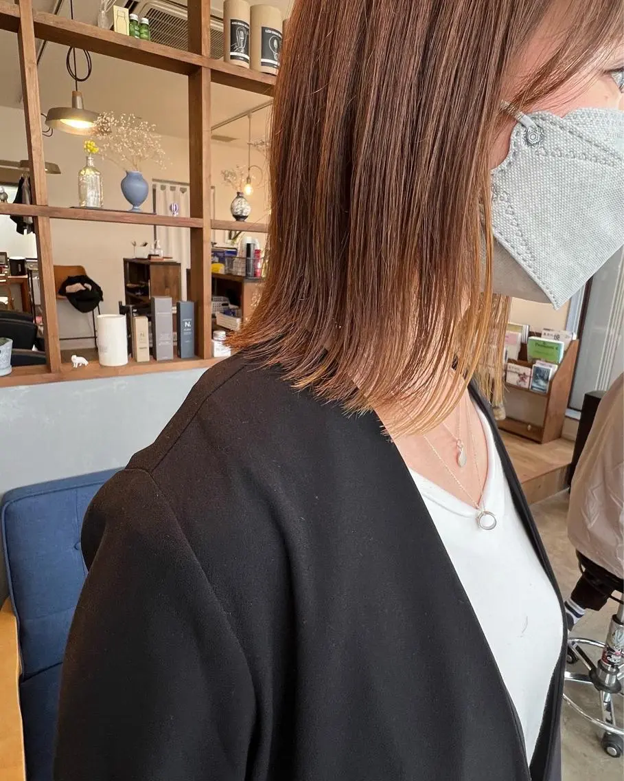 ミディアム カラー インナーカラー カット ヘアカラー トリートメント 松永 真弥のヘアスタイル