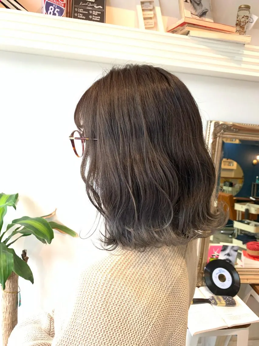 ミディアム ヘアカラー トリートメント ヘッドスパ ヘアセット 大宮/山口 竣也のヘアスタイル