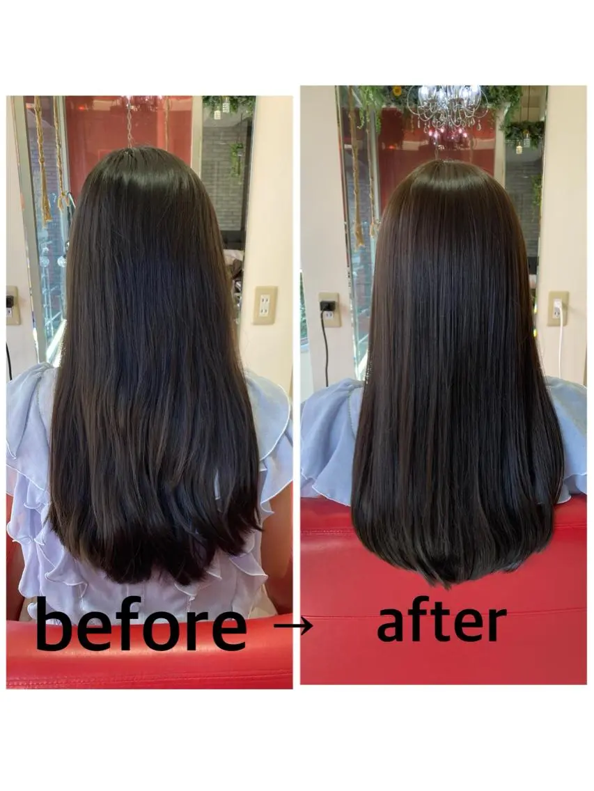ロング 岸本 友子のヘアスタイル