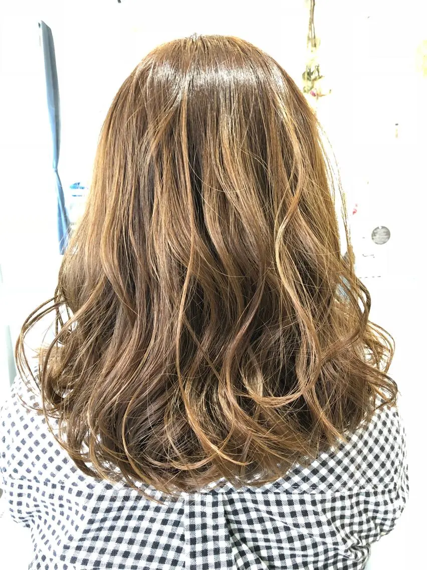 ロング カラー 桐谷 一史のヘアスタイル