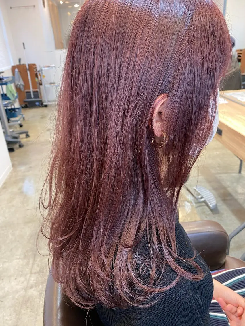 ロング カラー ブリーチ ラベンダーカラー レイヤーカット fit stand /HIIRAGIのヘアスタイル