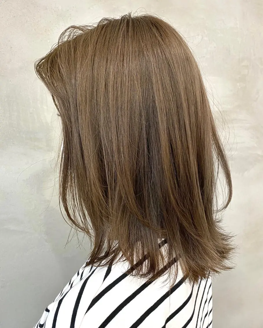 セミロング カラー ヘアカラー トリートメント 🫧透明感カラー🫧 OIKAWAのヘアスタイル