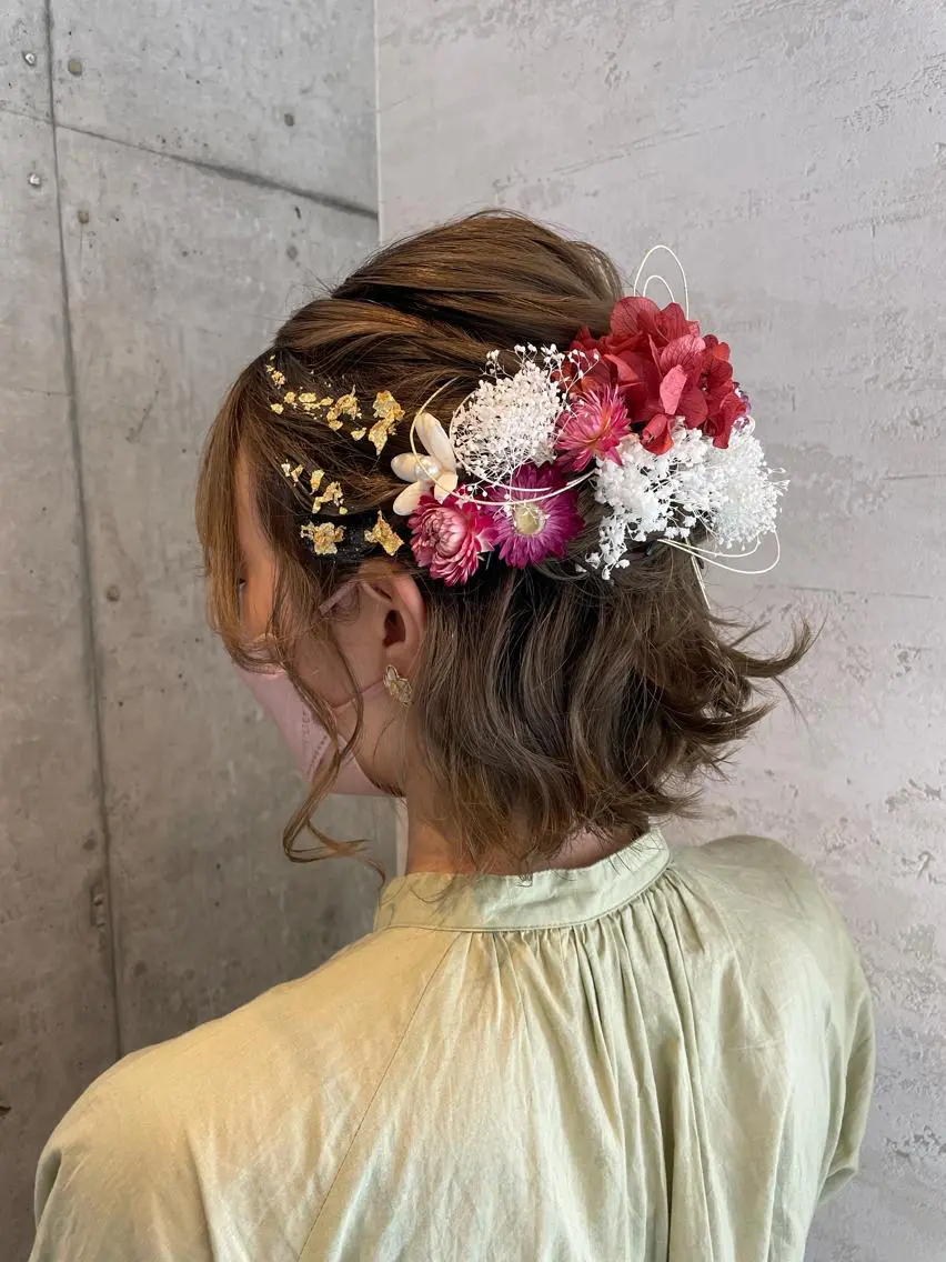 ミディアム ヘアアレンジ 🎀ヘアセット/艶髪 /はやしほのか🎀のヘアスタイル