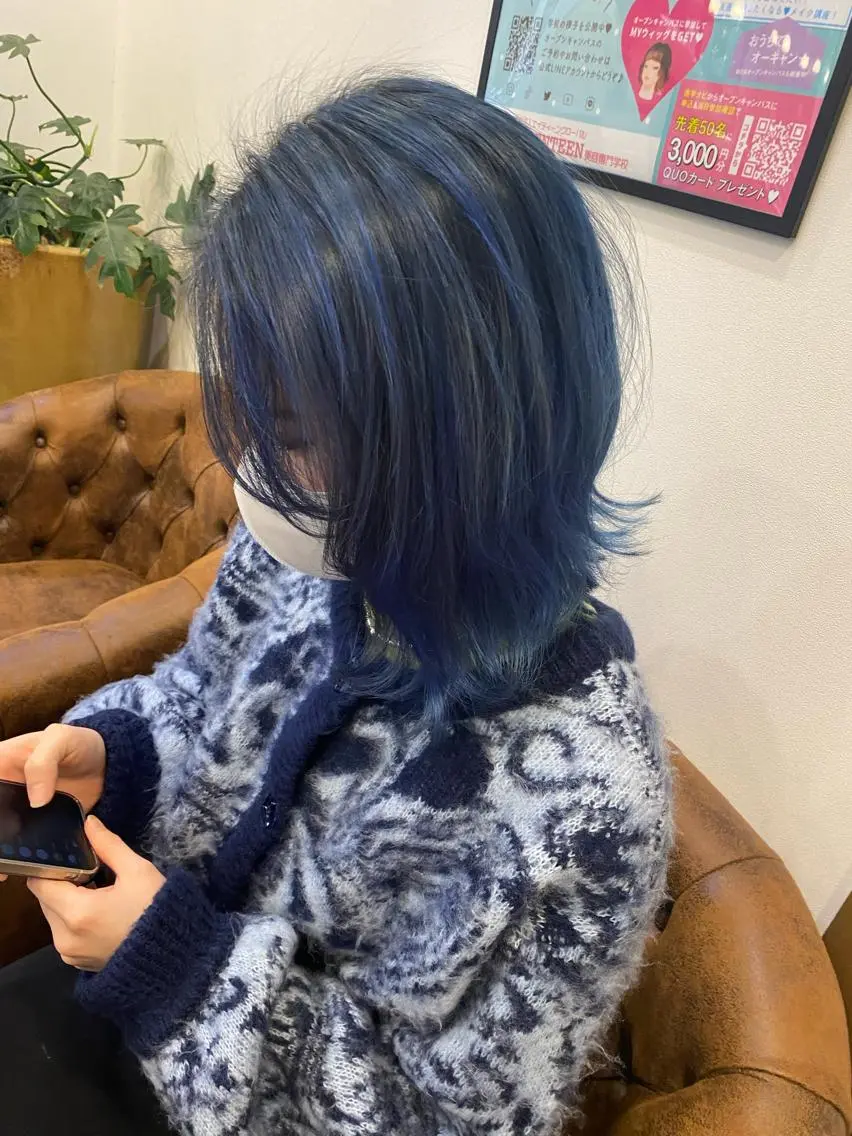 ミディアム カラー バレイヤージュ ブリーチ ケアブリーチ 透明感カラー デザインカラー 🔆韓国 norika🔆のヘアスタイル