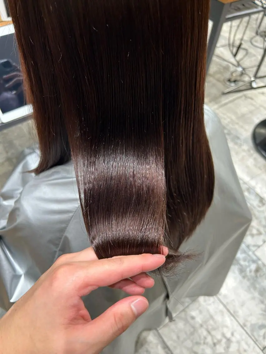 ロング カラー パーマ バレイヤージュ ブリーチ ケアブリーチ ダブルカラー ハイライトカラー カット ヘアカラー 縮毛矯正 トリートメント 銀座✨レイヤーカット 顔まわり/坂本亜裟海のヘアスタイル