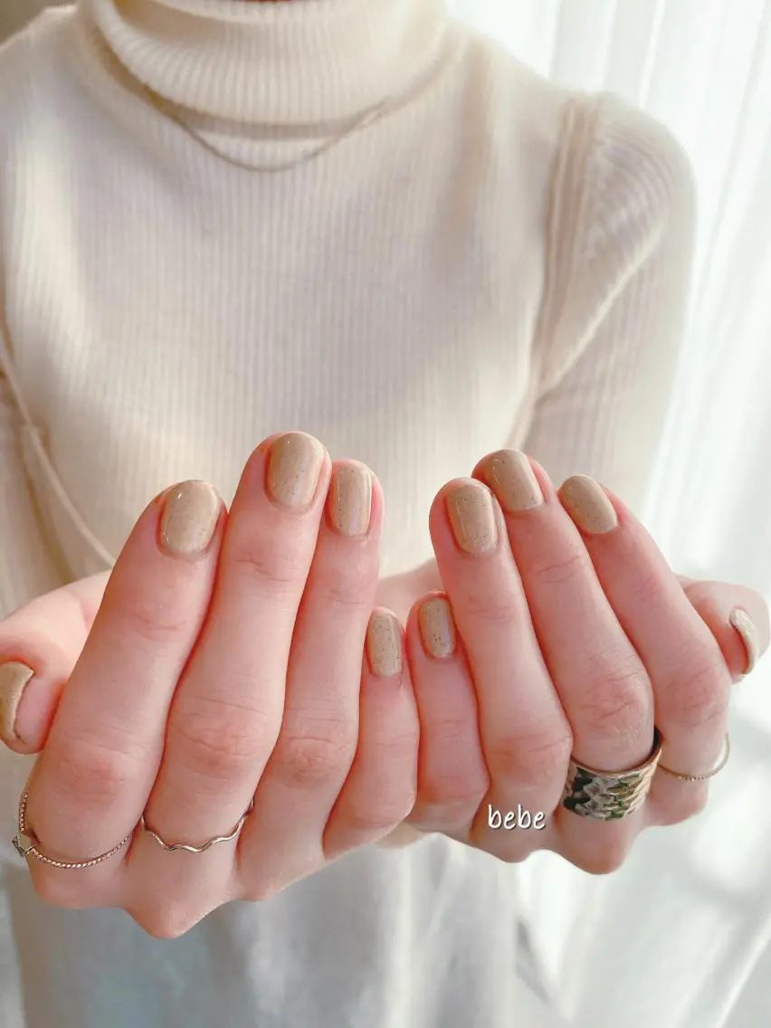 ネイル ワンカラーネイル 春ネイル ハンドネイル Ann nailのネイルデザイン