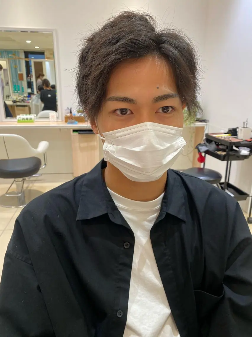 ショート パーマ メンズ 🩵波巻き/ツイスパ HARU💎のヘアスタイル