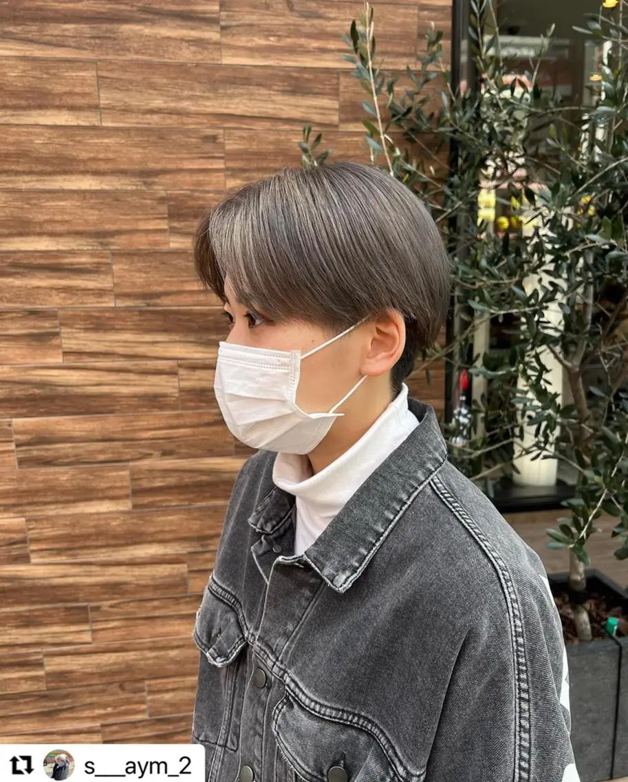 ミディアム カラー メンズ メンズブリーチ ブリーチ ダブルカラー トリートメント 🩷Eny terrace🩷のヘアスタイル
