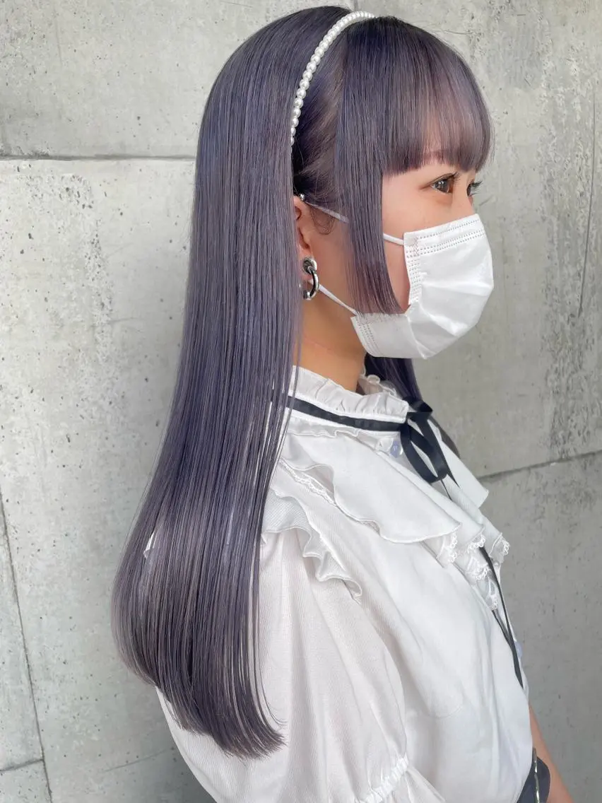 ロング ヘアカラー トリートメント 大内 志穂のヘアスタイル