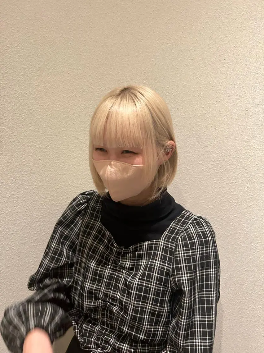 ミディアム カラー バレイヤージュ ブリーチ ケアブリーチ 透明感カラー デザインカラー レイヤー/ブリーチ/ 渋谷/ルル🌿のヘアスタイル