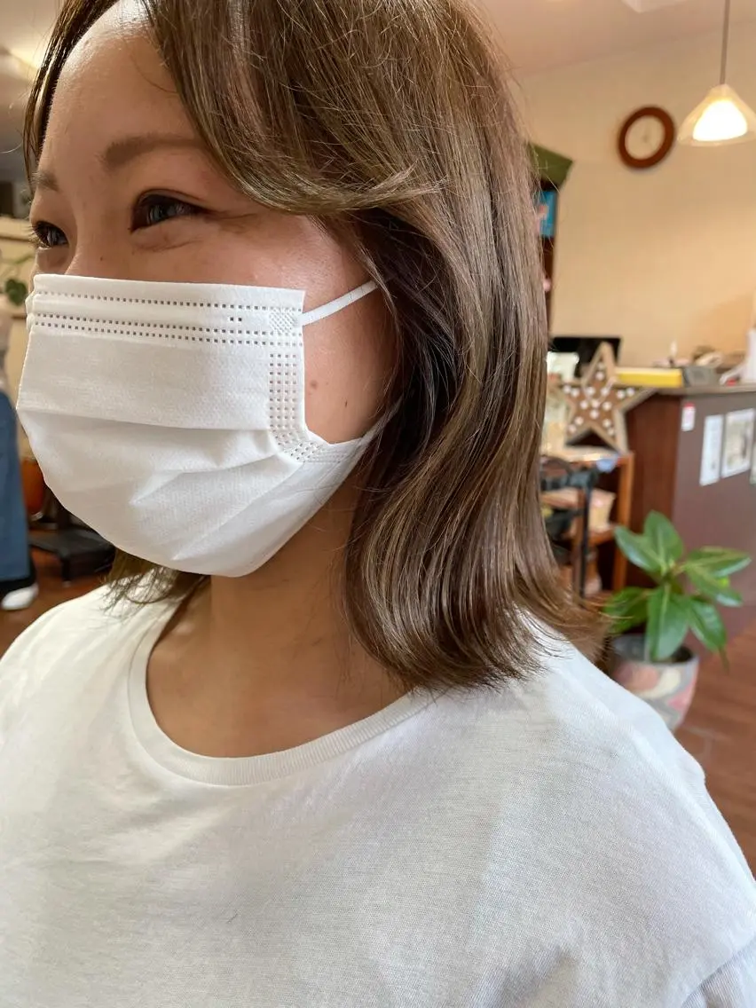 ショート カラー カット ヘアカラー トリートメント Vyuha ビューハのヘアスタイル