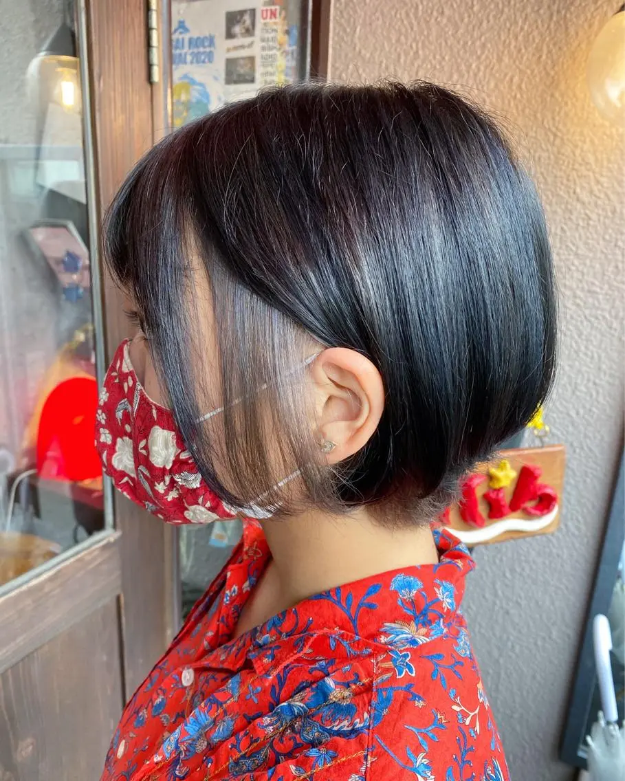 ショート カラー ヘアカラー 玉木 育実のヘアスタイル