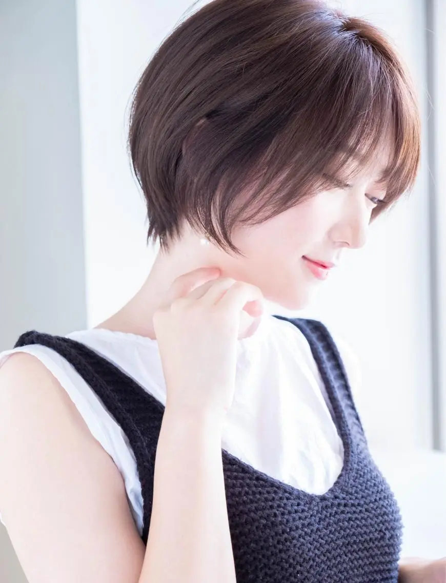 ショート 丸みショート ショートヘア 中西 優典のヘアスタイル