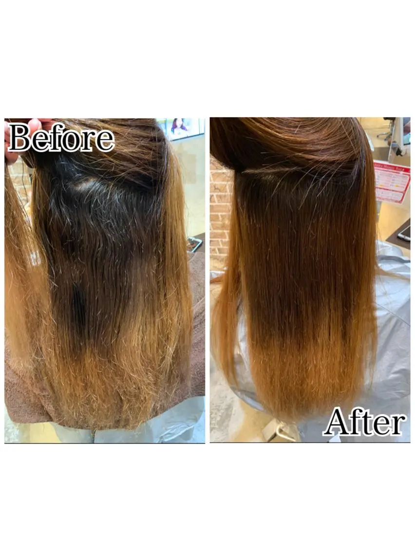 ロング 縮毛矯正 艶カラー/ Nanamiのヘアスタイル