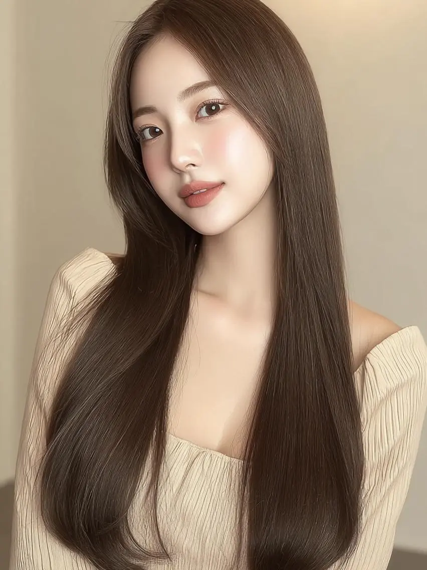 ミディアム 髪質改善 縮毛矯正 カット ヘアカラー トリートメント 美髪メニュー特化✨️ ひなののヘアスタイル