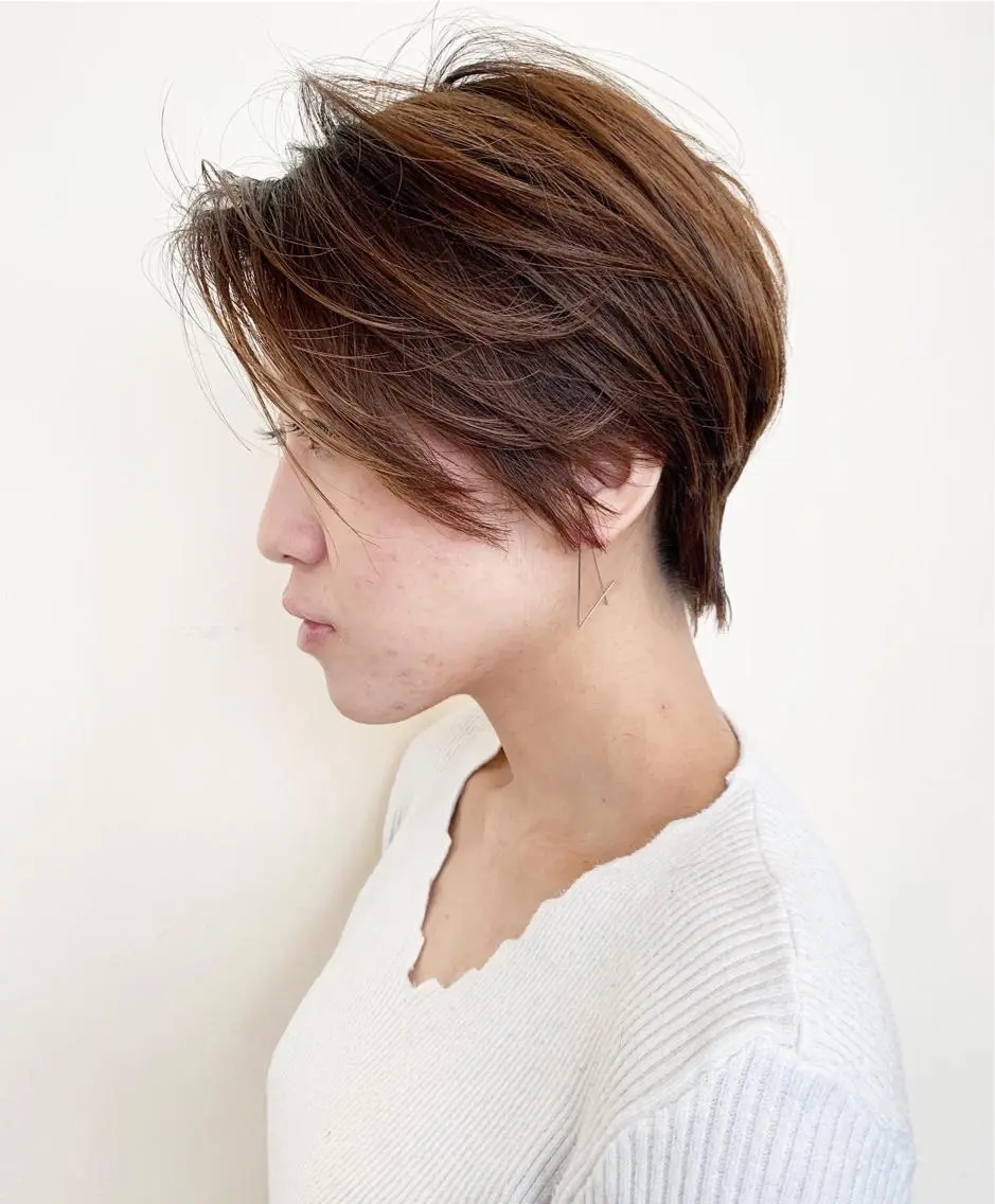 ショート カラー ショートヘア 髪質改善サロン ARCHE野瀬冬馬のヘアスタイル