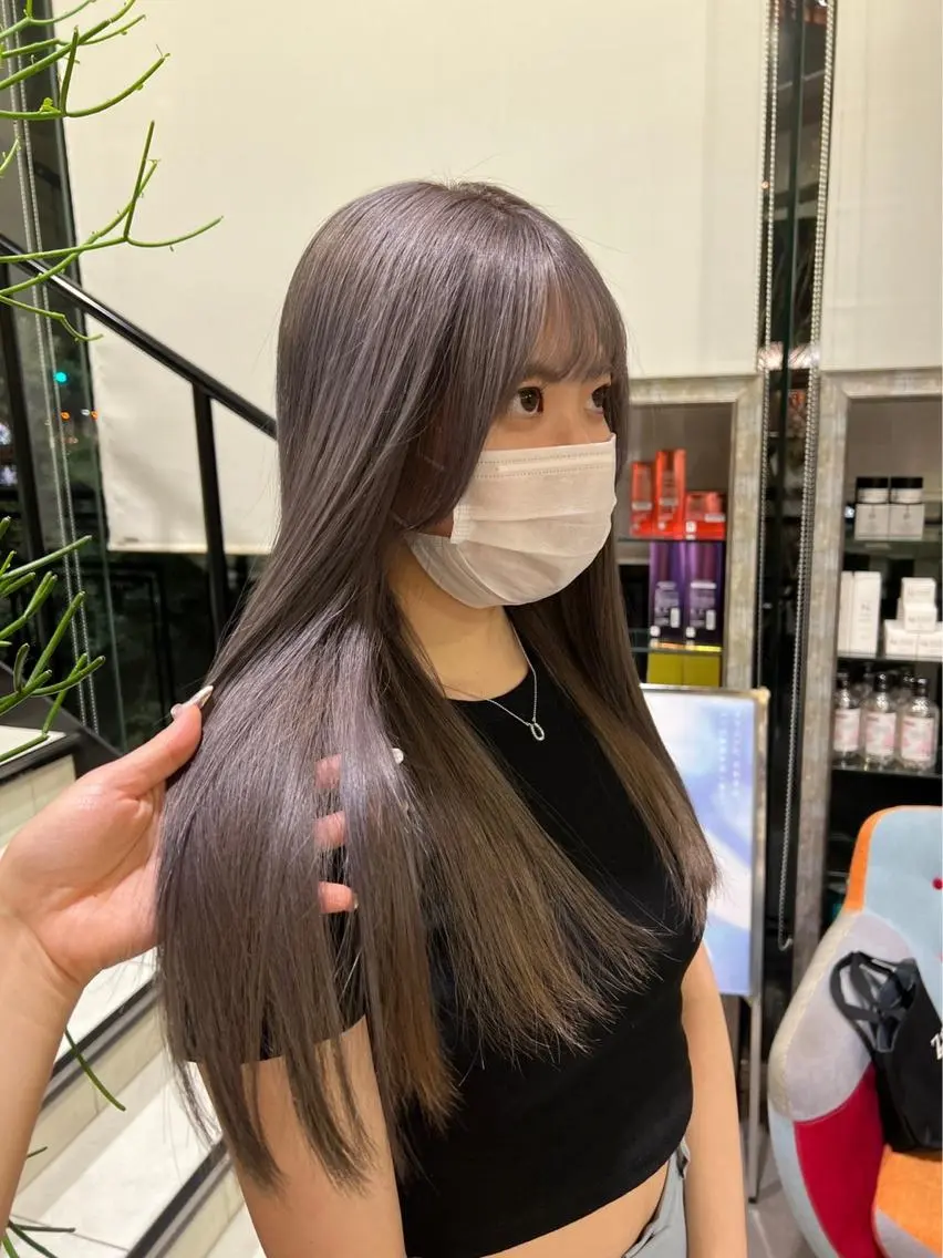 ロング 韓国🩶Y2Kネイル 💫くれはのネイルデザイン