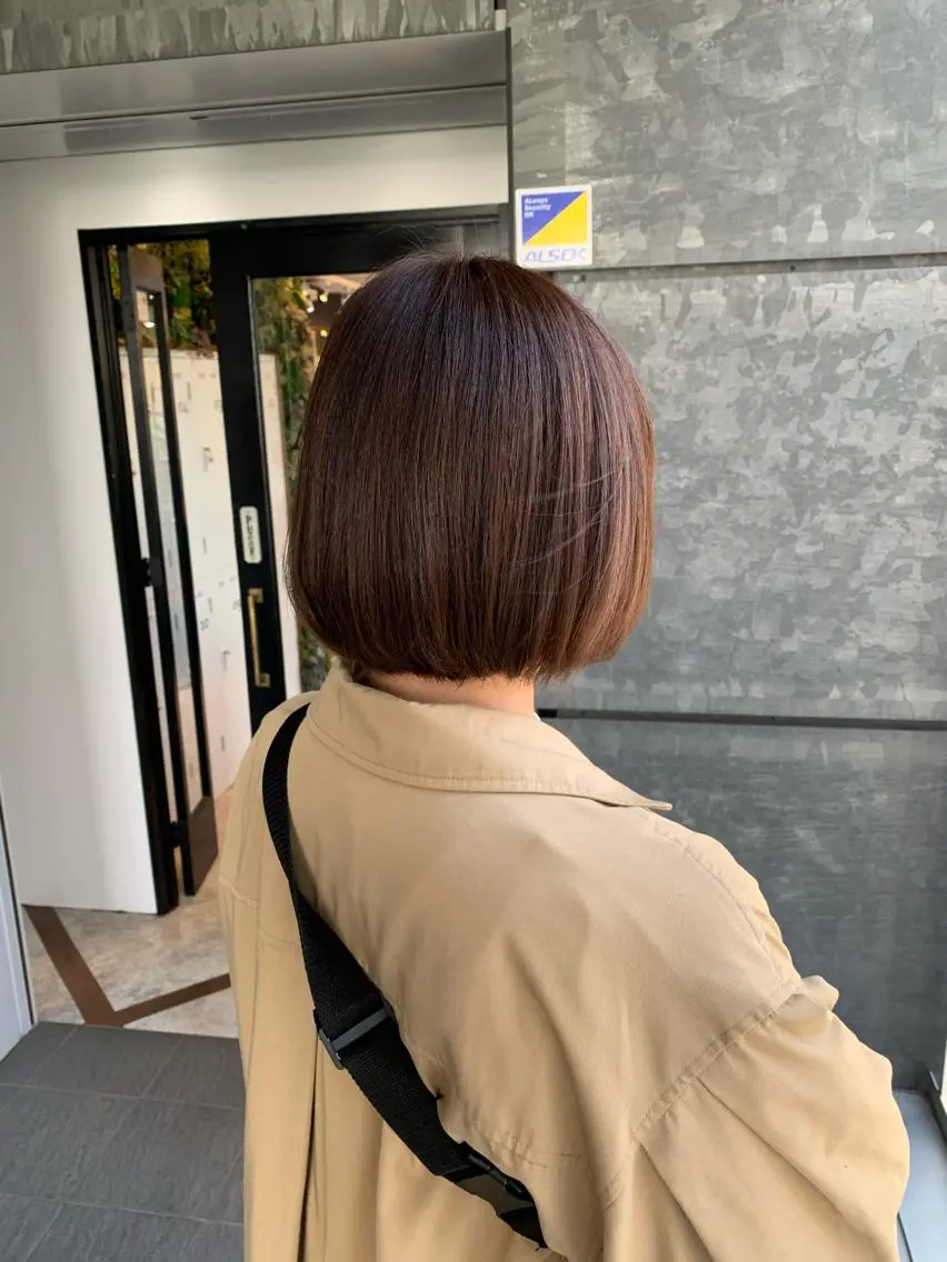 ショート カラー ボブ 髪質改善/白髪ぼかし KENTAのヘアスタイル