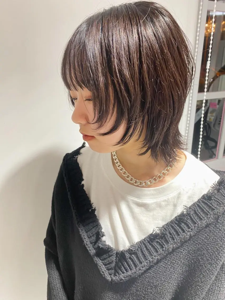 ショート ウルフカット カット トリートメント 新井 広之のヘアスタイル