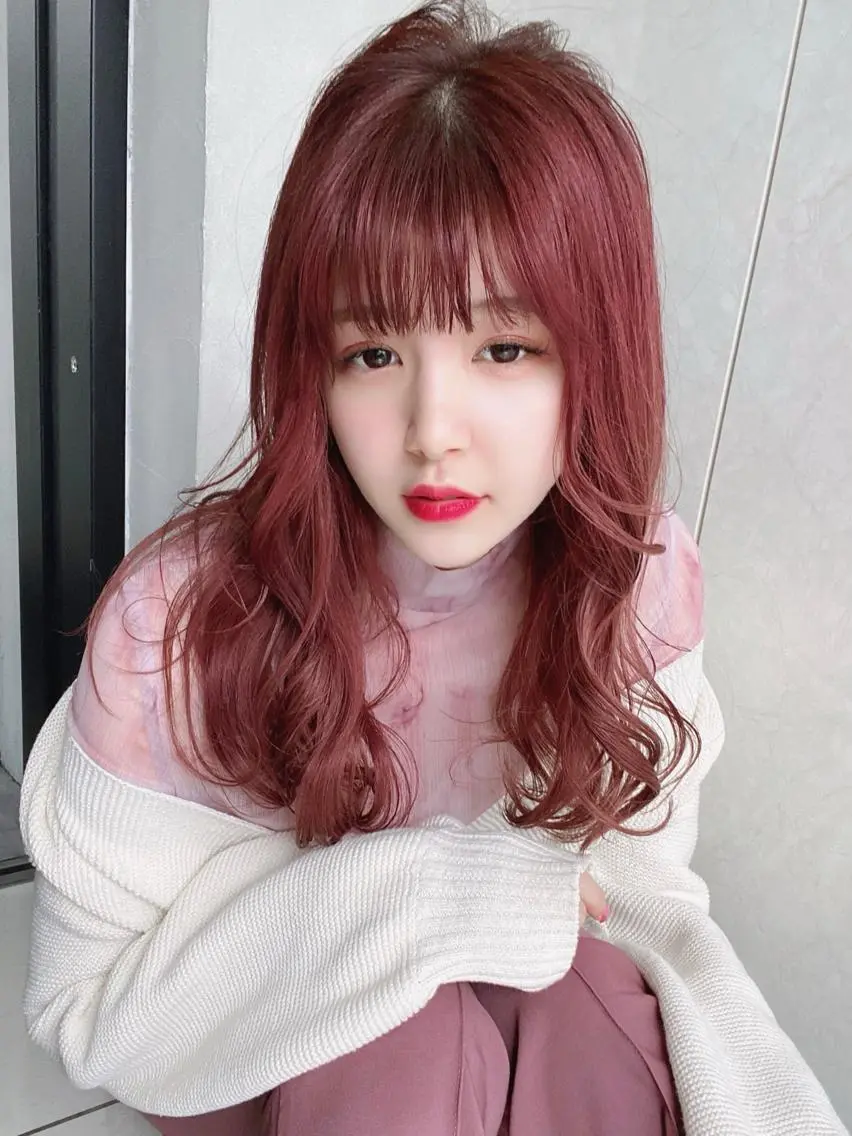 ミディアム カラー ヘアアレンジ ショートボブ シールエクステ ミディアムパーマ バレイヤージュ 透明感カラー FAAM Tsuneのヘアスタイル