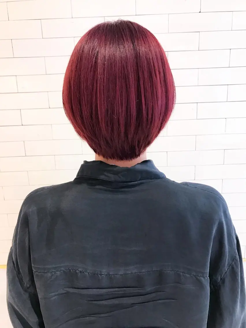 ショート カラー レッドカラー ショートヘア 🧡ショートの達人 🧡SHOのヘアスタイル