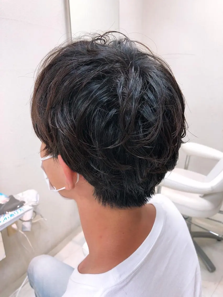 パーマ メンズ メンズパーマ カット パーマ 阿部 美咲のヘアスタイル