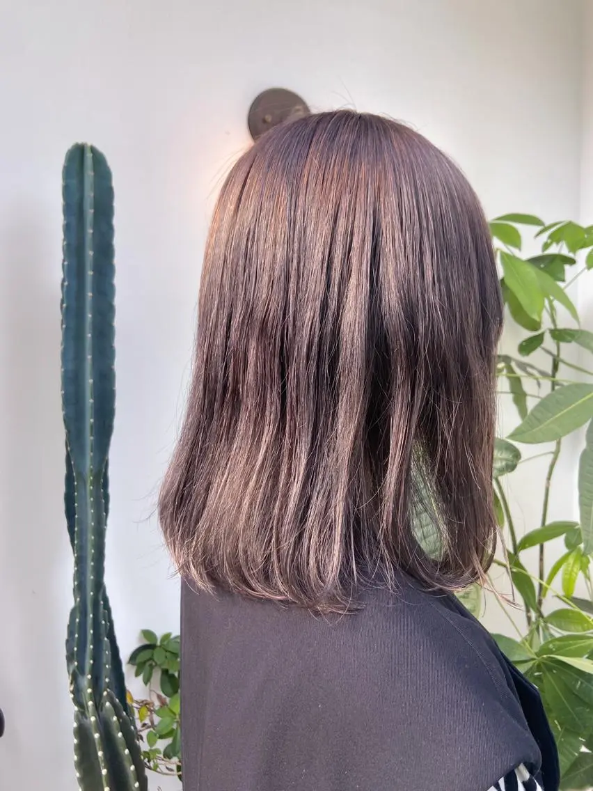 セミロング なかむら ゆきのヘアスタイル