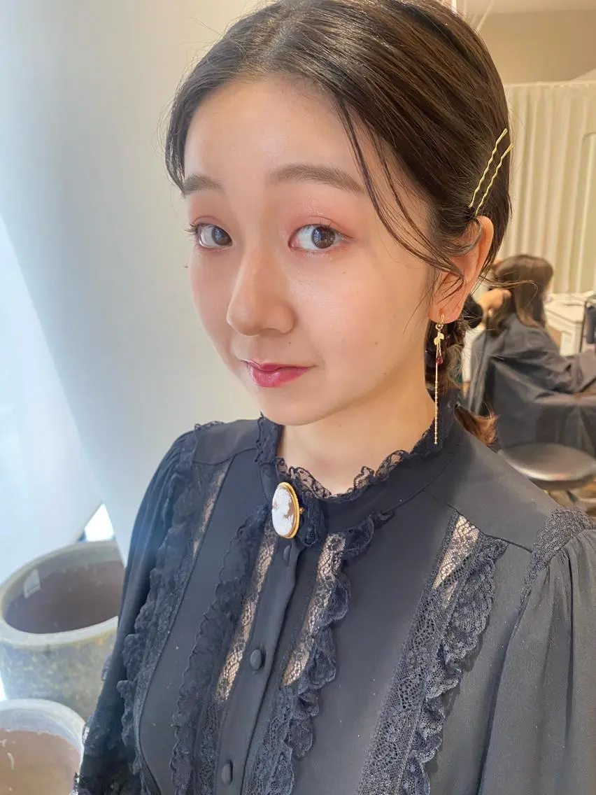 ミディアム ヘアアレンジ 増井 彩乃のヘアスタイル