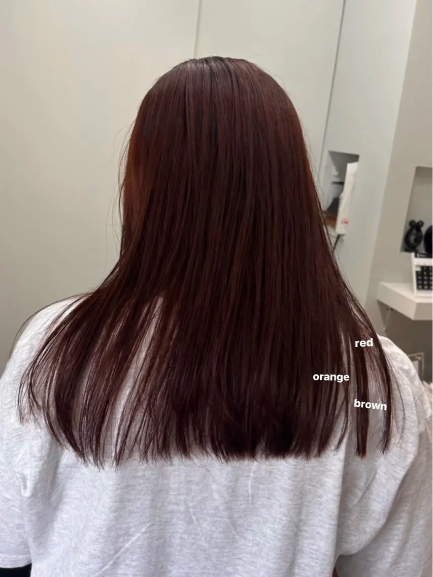 ロング カラー カット ヘアカラー トリートメント 暖色カラー/レイヤー 🌙 オノユリカのヘアスタイル