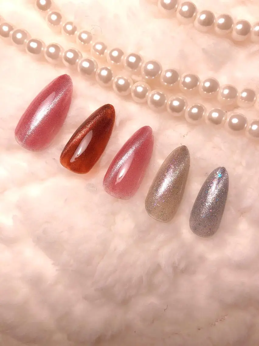 ネイル ジェルネイル マグネットネイル 🍭Kiara Nail🍭のネイルデザイン