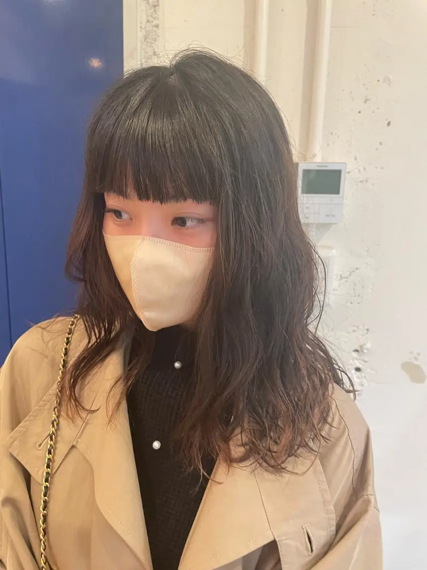 ミディアム パーマ カット ヘアカラー パーマ トリートメント レイヤー/似合わせ TAKUYAのヘアスタイル