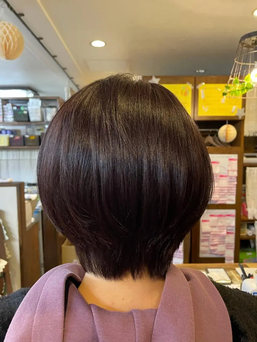 ショート カラー バイオレットカラー ショートヘア Natsu 。のヘアスタイル