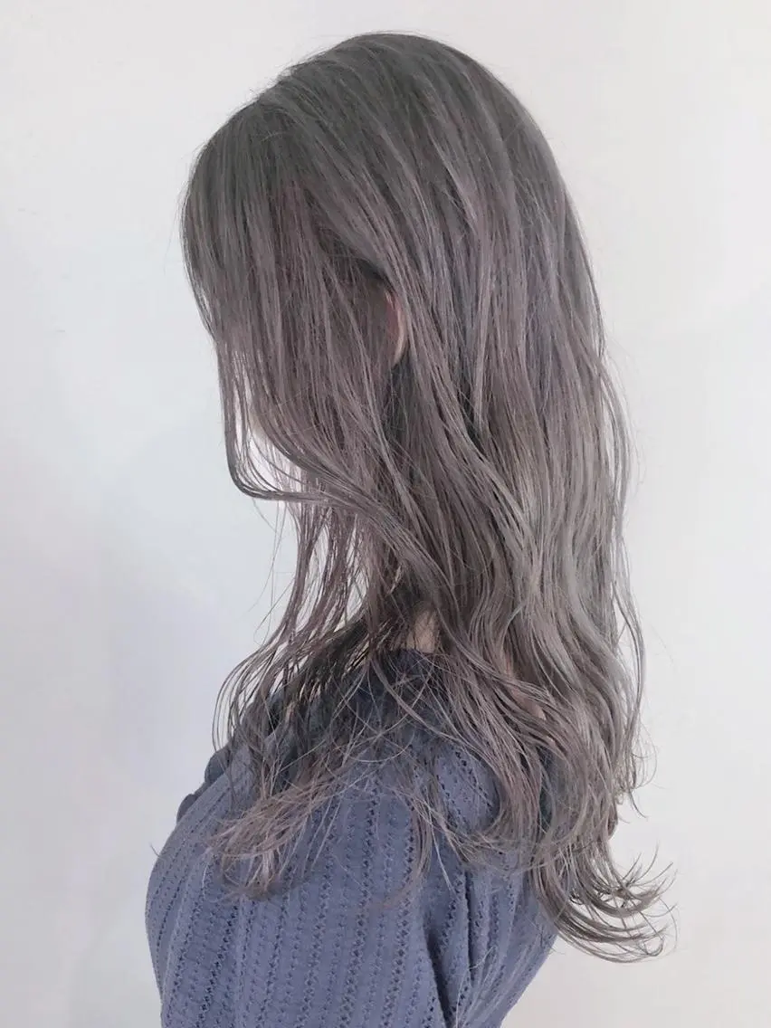 セミロング カラー ヘアアレンジ パーマ アッシュ ITbyALBUM 浦和店のヘアスタイル