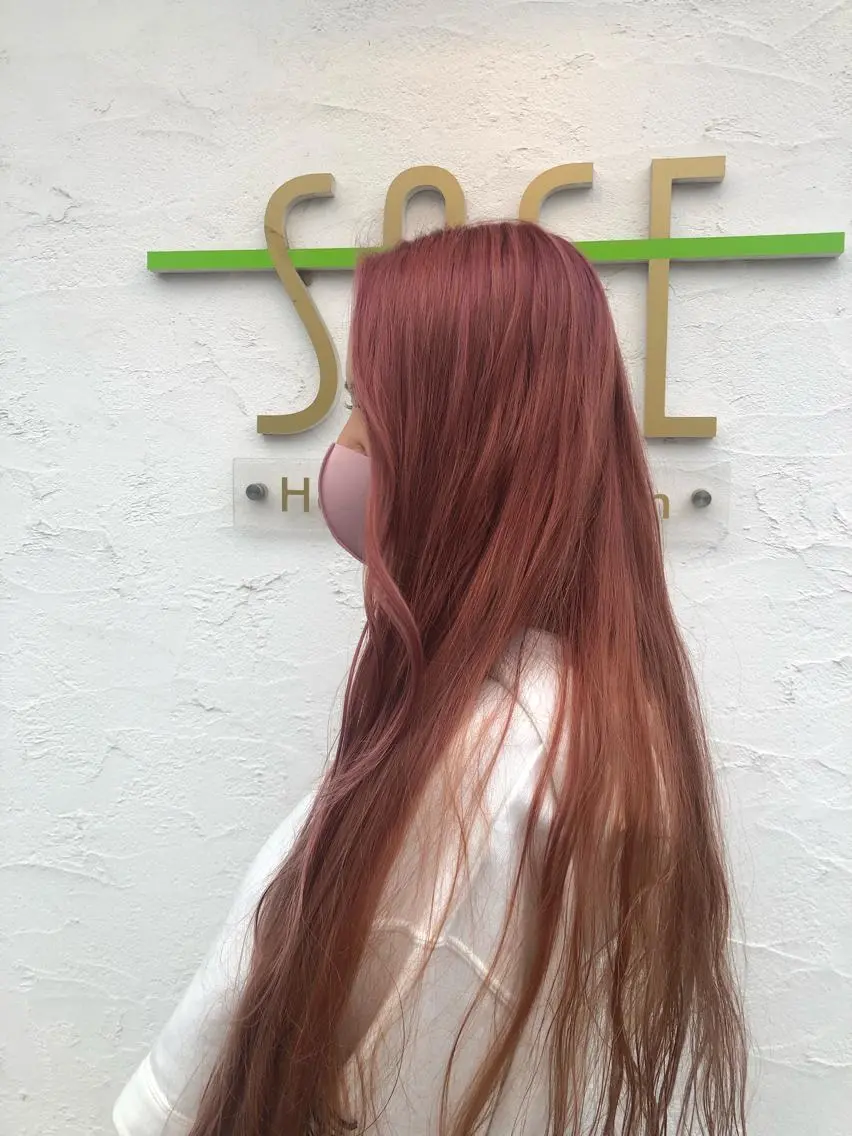 ロング カラー ピンクカラー ロング Warmcolors 🎀Reonaのヘアスタイル