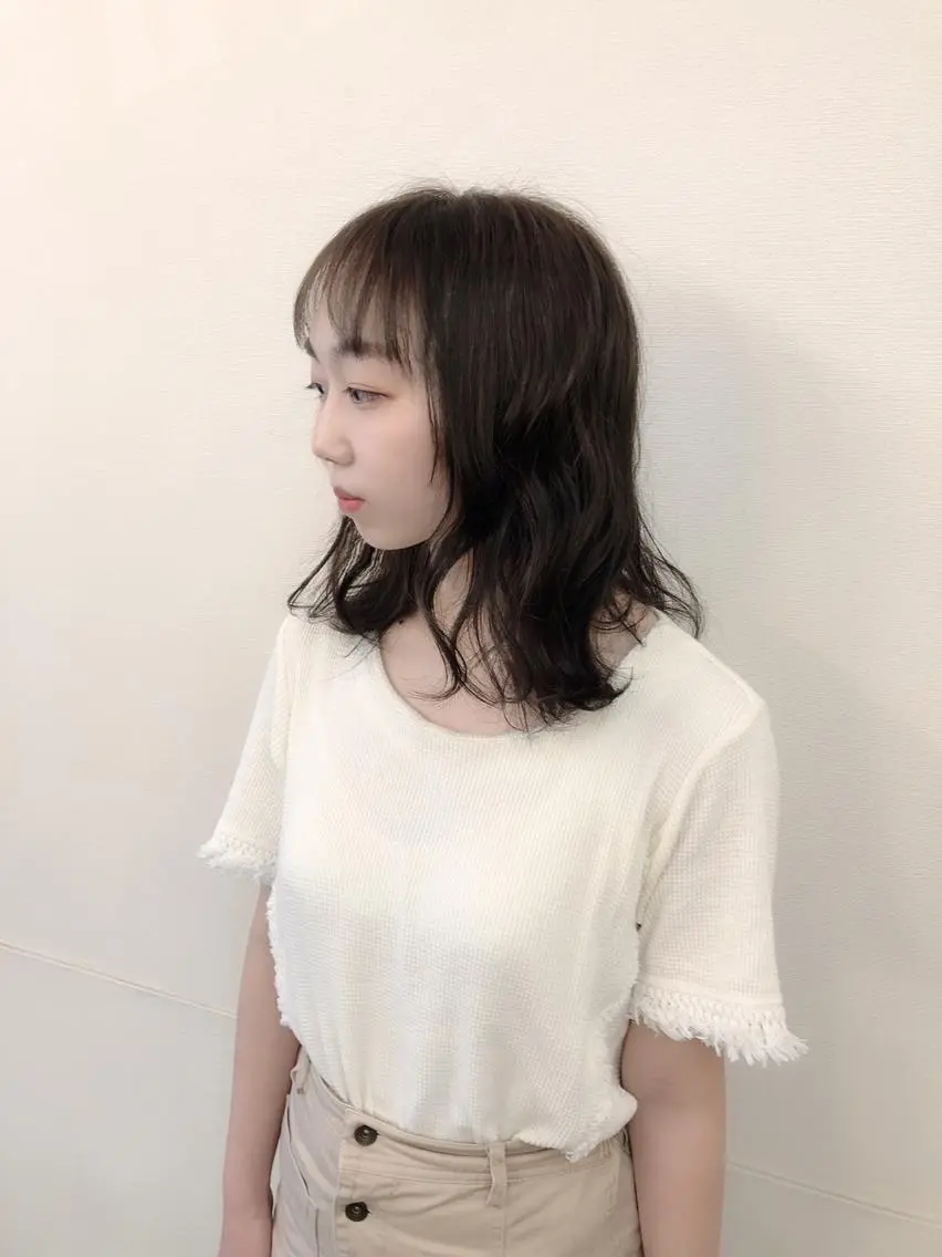 セミロング カット パーマ トリートメント IN∞hair/ インヘアー/下伊福店のヘアスタイル