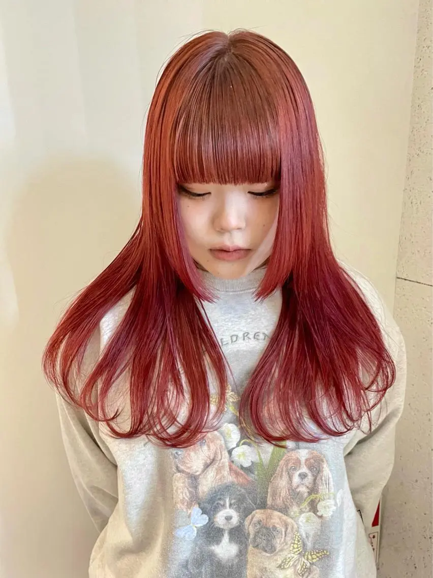 カラー ヘアカラー 🎀ボブ+ハイトーン シュカ👶🏻のヘアスタイル