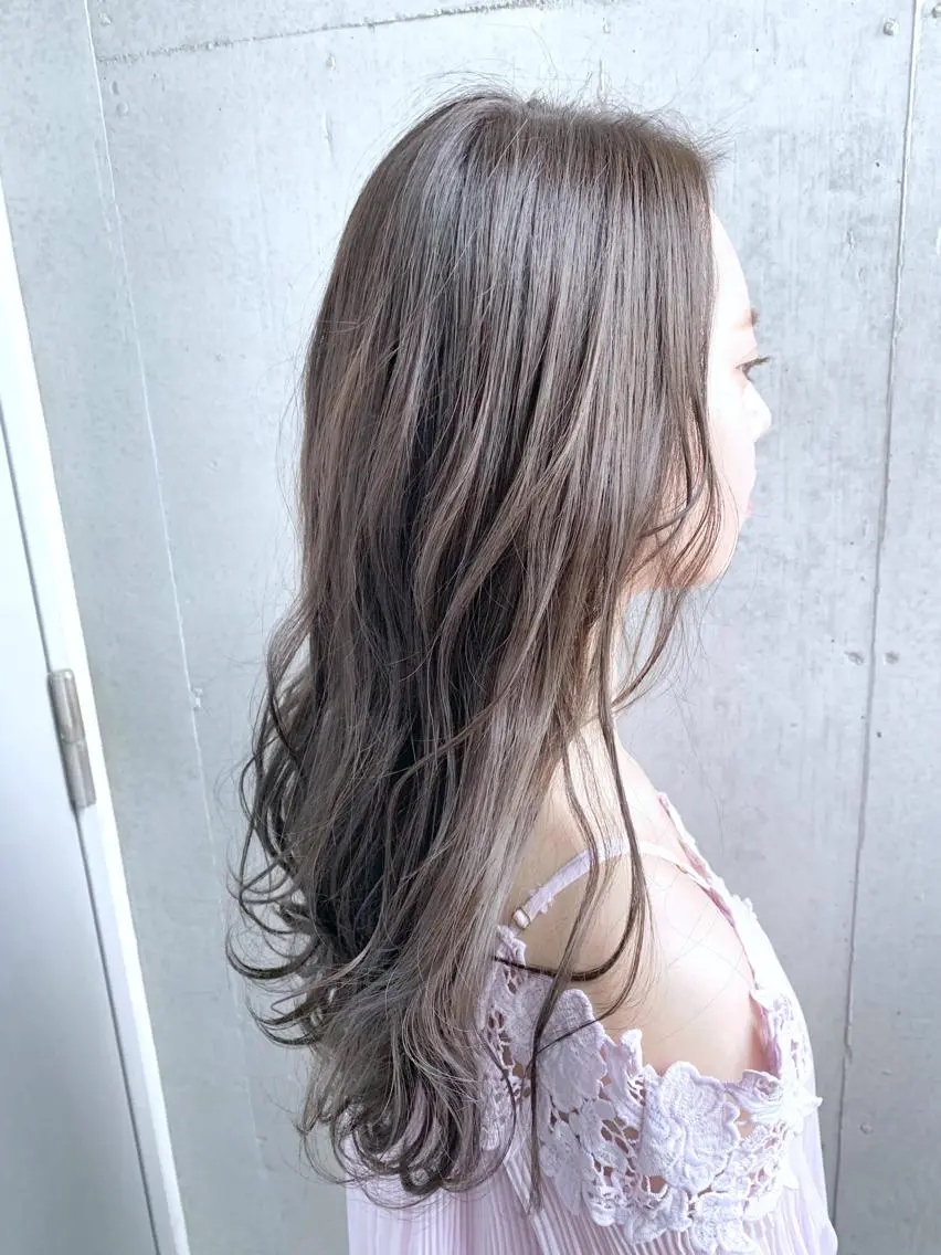 ロング カラー パーマ ヘアアレンジ アディクシーカラー グレージュ ヘアカラー トリートメント 縮毛矯正/美髪 髪質改善/石田幸輔のヘアスタイル