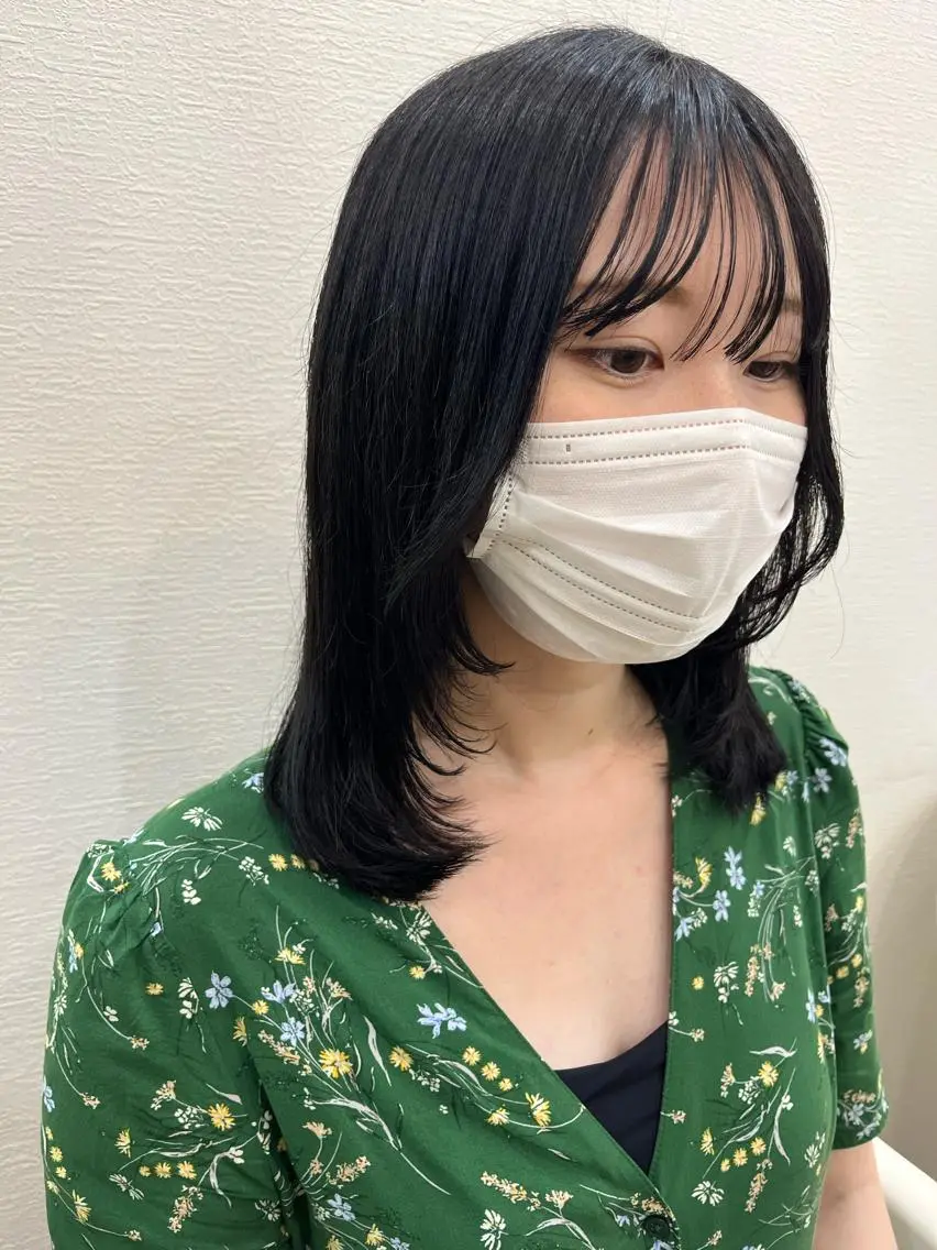 ミディアム カラー カット ヘアカラー トリートメント 🌼sunc HINAMI🌼のヘアスタイル
