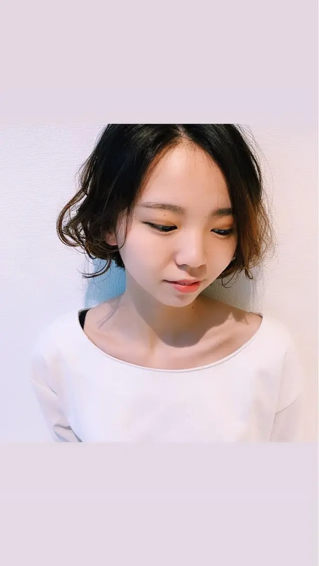 ミディアム 中川 竜誠のヘアスタイル