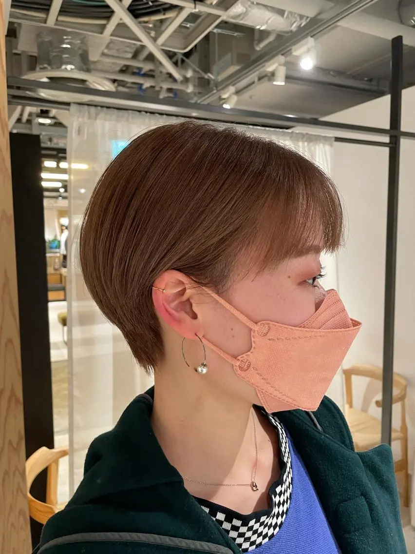 ショート カラー ヘアアレンジ 吉田一輝 外国人パーマのヘアスタイル
