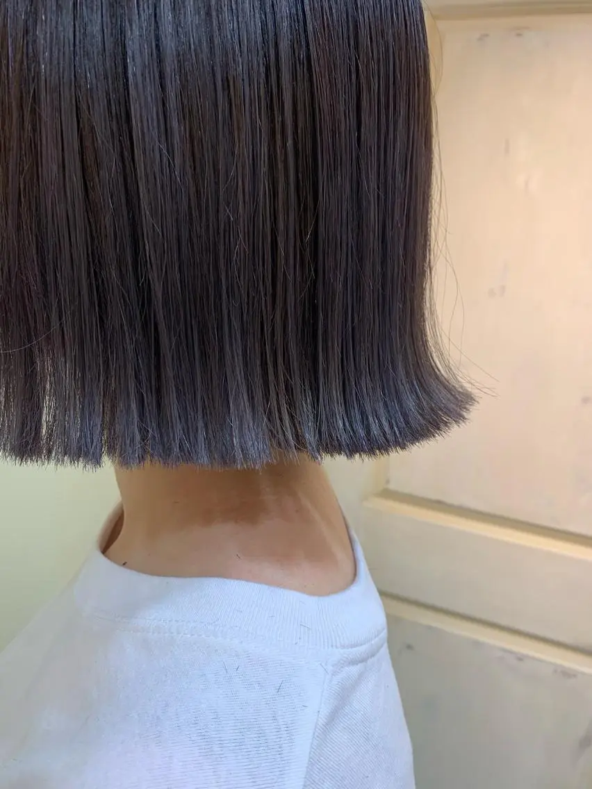 ショート カラー ヘアアレンジ ヘアカラー kei🤎ベージュ /透明感カラー/博多のヘアスタイル