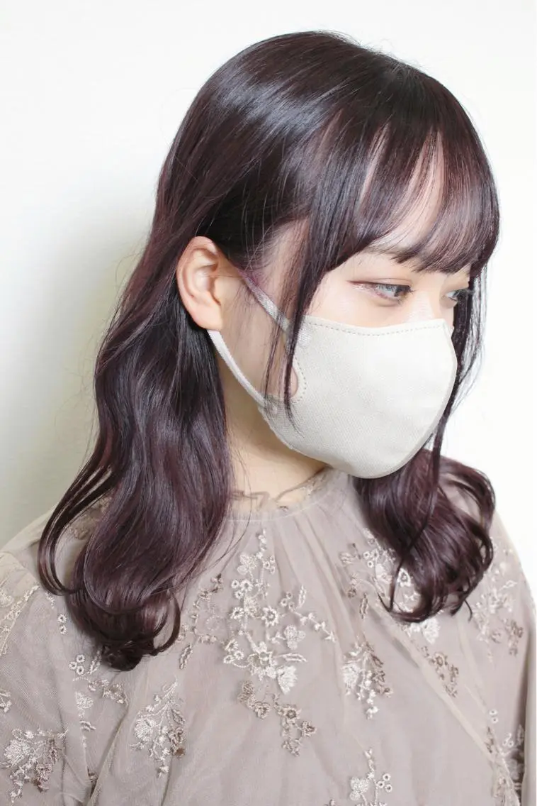 ミディアム カラー ピンクカラー 似合わせカット カット ヘアカラー 土居 正季のヘアスタイル