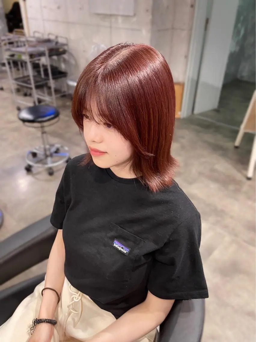 ショート カラー 表参道♡暗髪♡ 艶カラー♡アユミのヘアスタイル