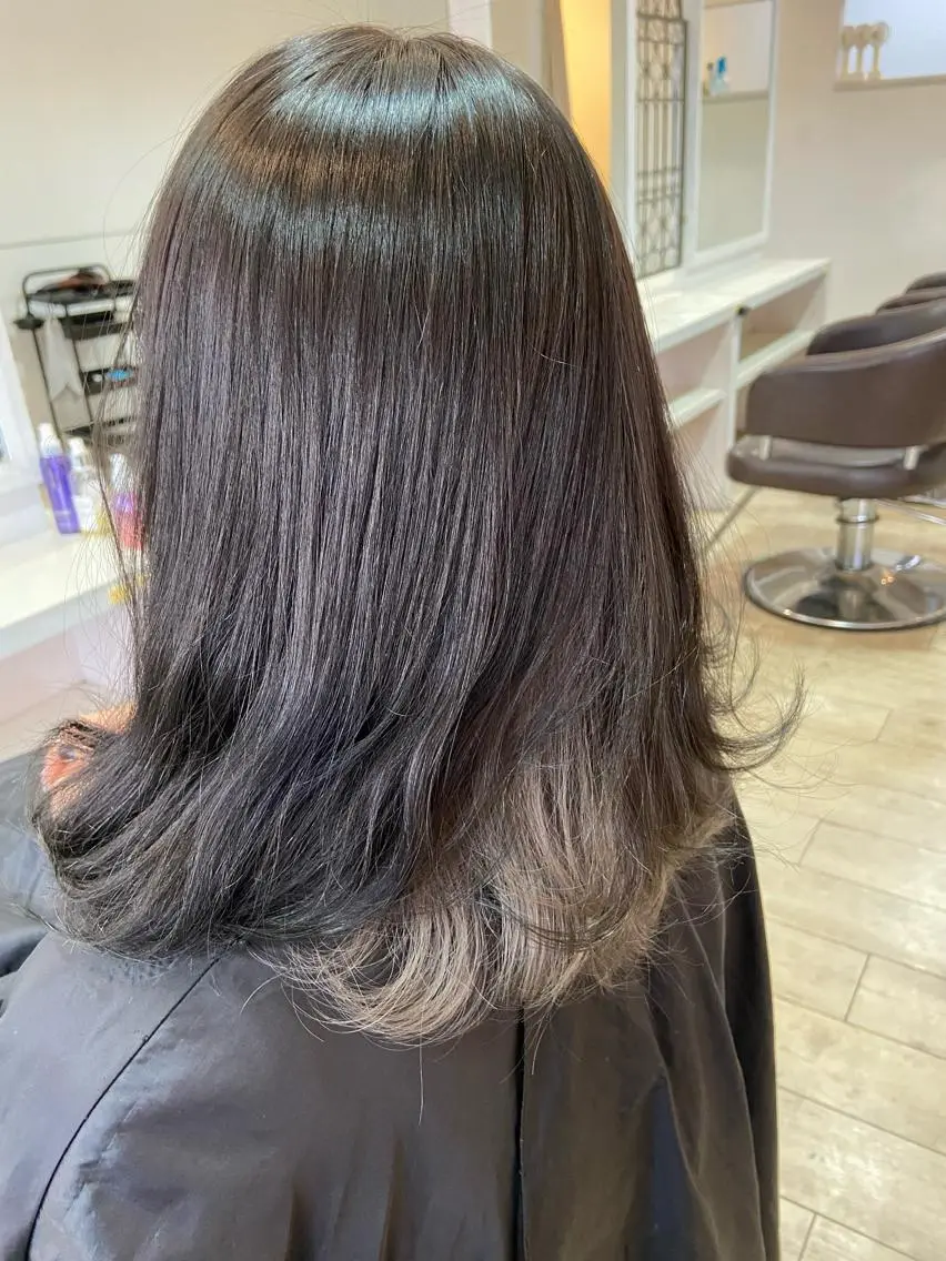 ミディアム 波川 幸功のヘアスタイル
