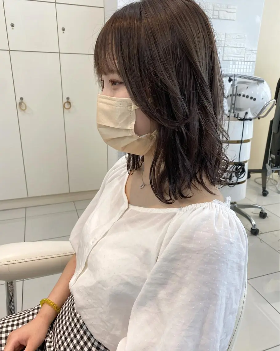 ミディアム カラー アレンジ&ショート 💙YUKINOのヘアスタイル