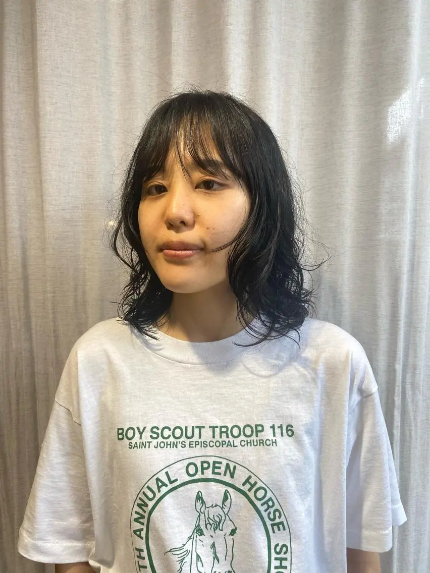 ミディアム パーマ なかまみさと 🌼極上ヘッドスパのヘアスタイル
